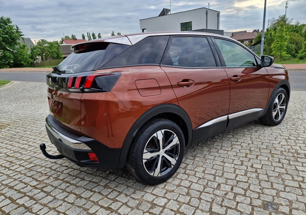 Peugeot 3008 cena 73900 przebieg: 38000, rok produkcji 2018 z Skoki małe 121